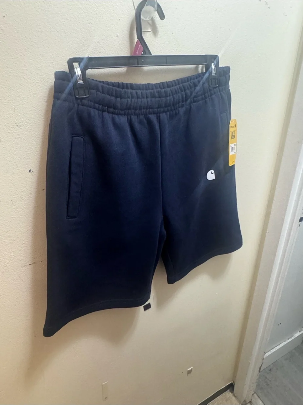 Carhartt Men’s Navy Athletic Fleece Shorts size medium new w/tags